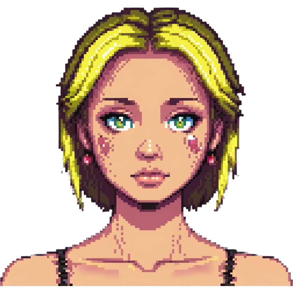 chica con acné en el rostro emoji