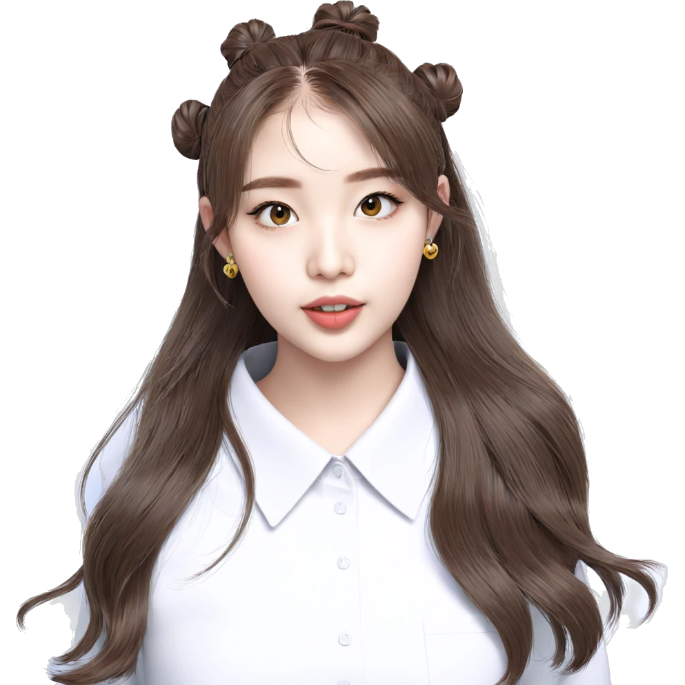 brown-haired girl with earrings emoji