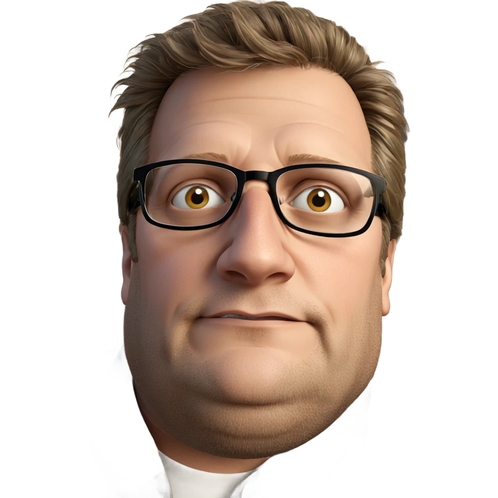 male portrait with glasses emoji