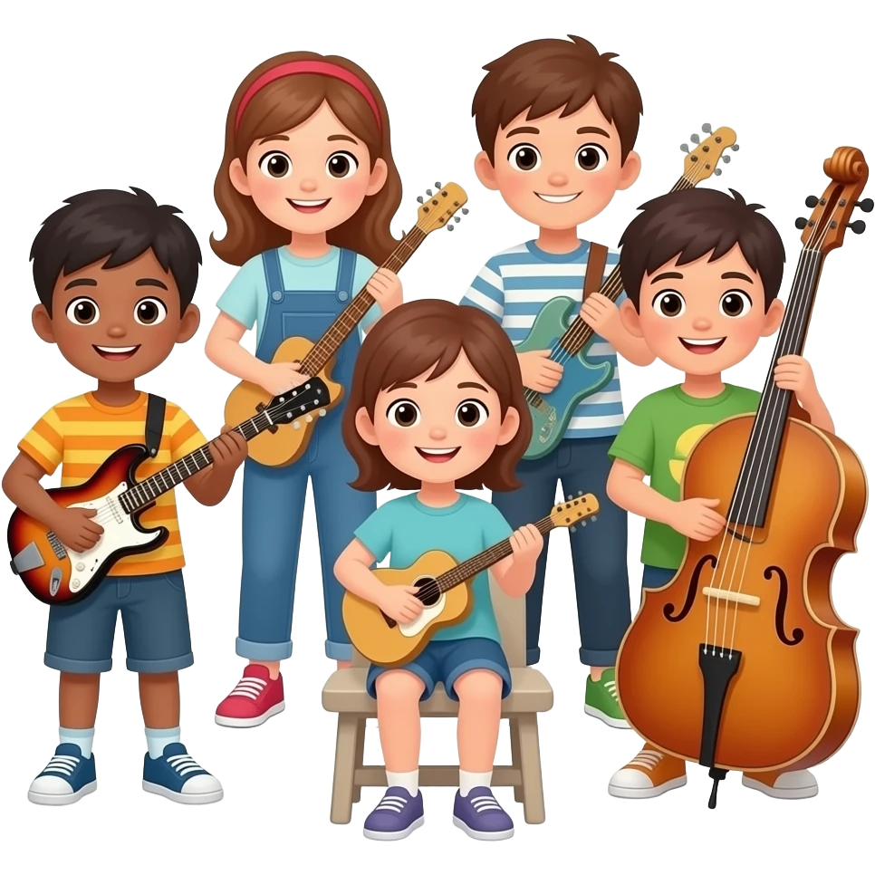 Kids with Instruments emoji