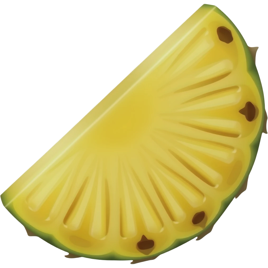 A slice of pineapple emoji