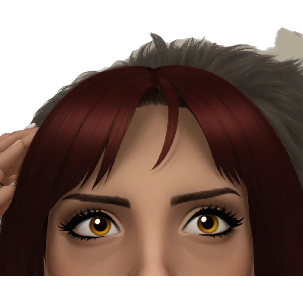 pierced beauty portrait of girl emoji
