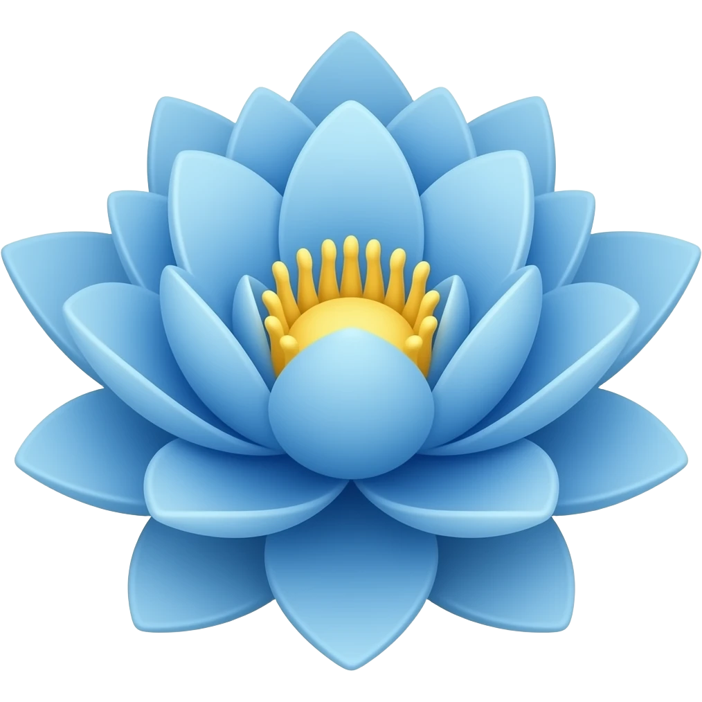 Blue lotus emoji