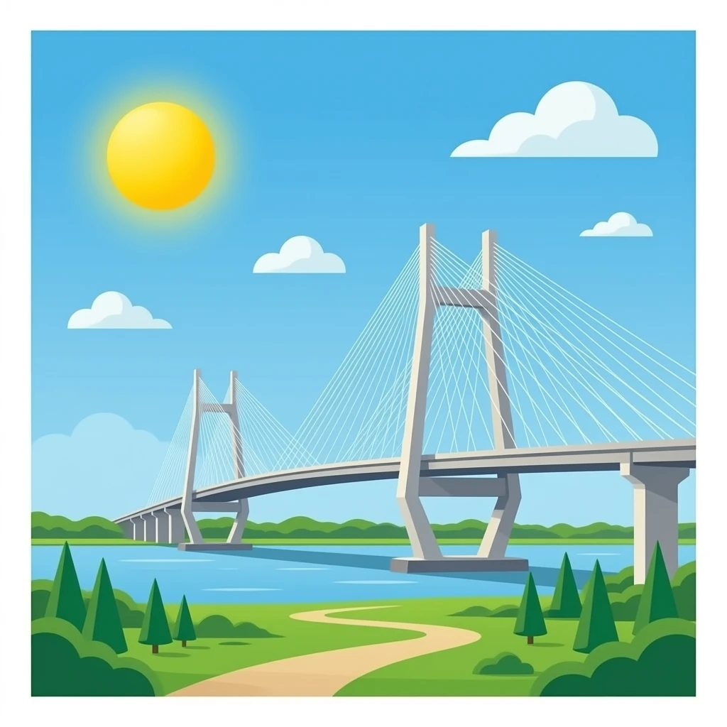 vidyasagar setu kolkata in real view-style emoji