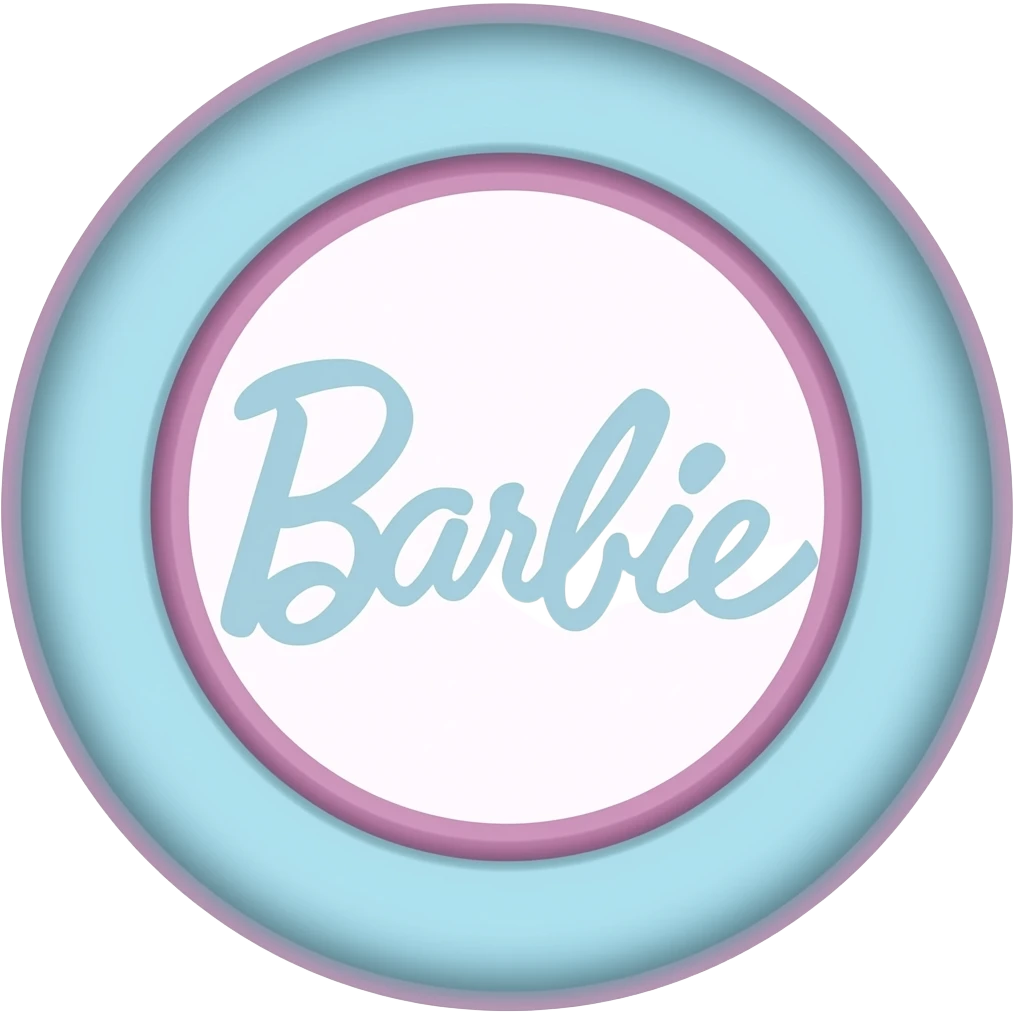 blue pink  Ring light setup inspired by Barbie colour pallete emoji