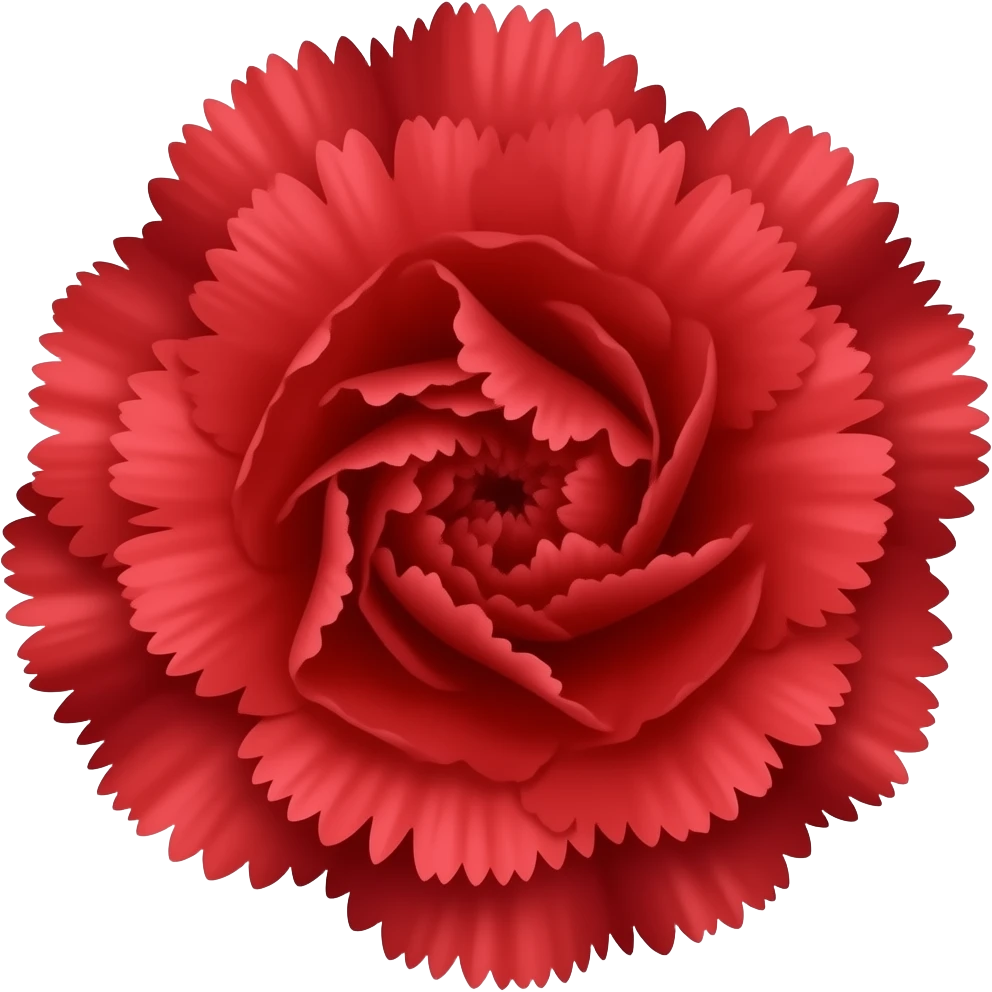 Red flower carnation emoji