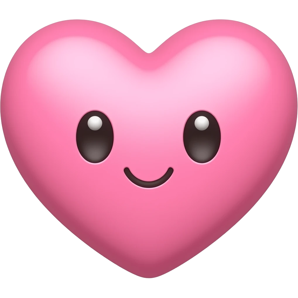 cute pink emoji heart emoji