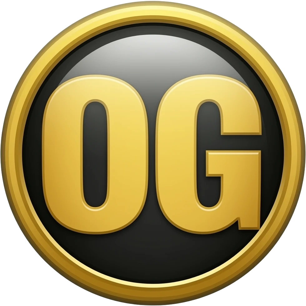 Yellow and black OG emoji