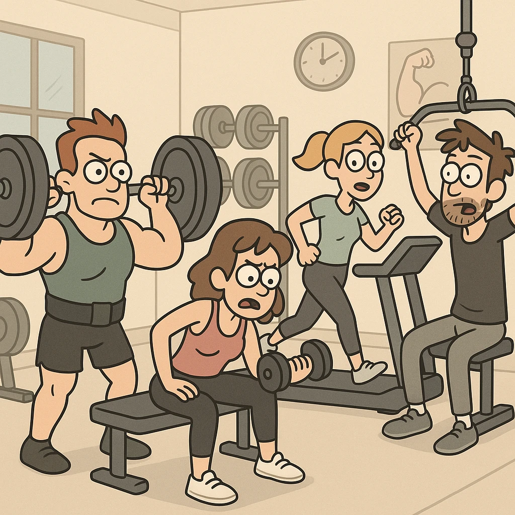 cartoon style gym emoji