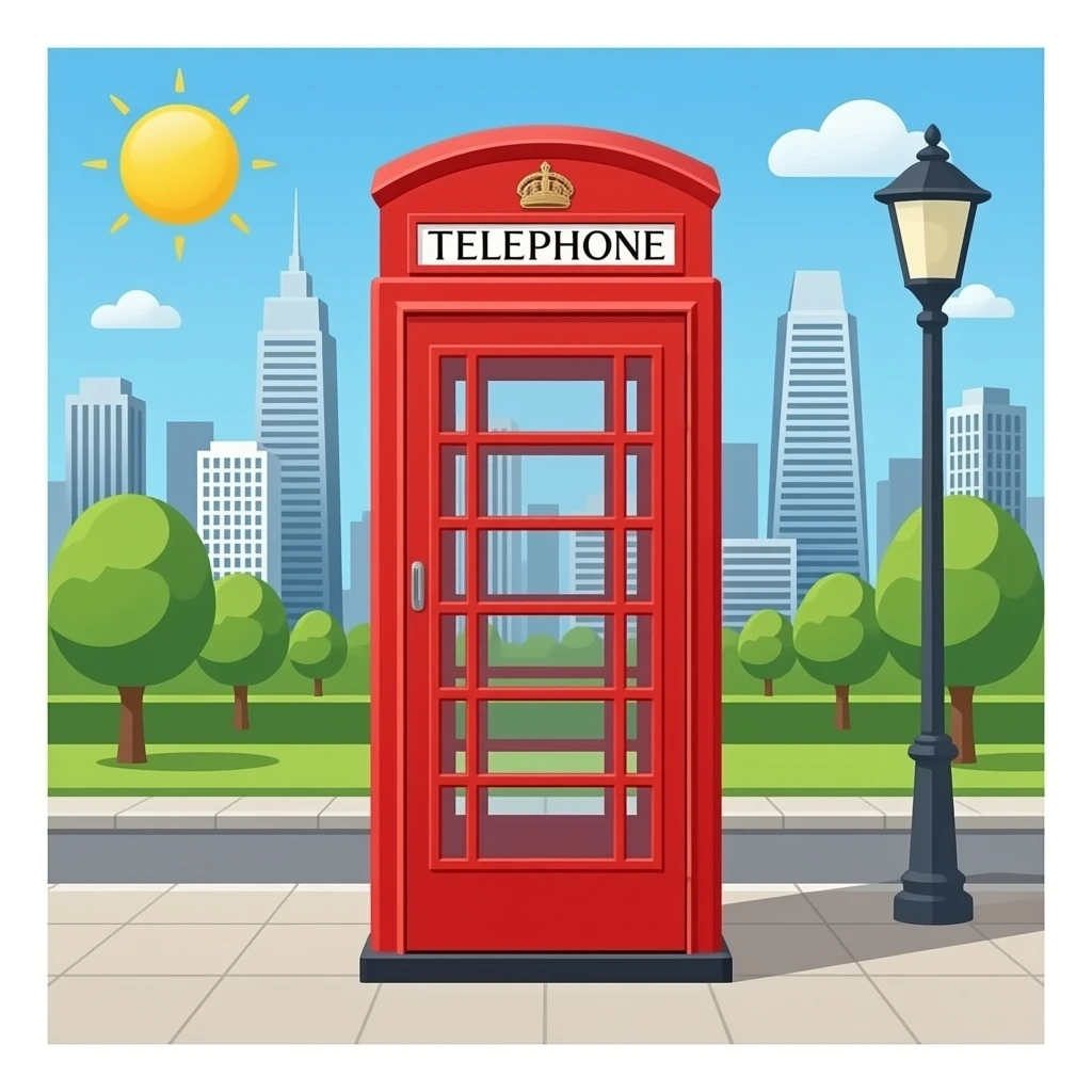 Telephone booth emoji