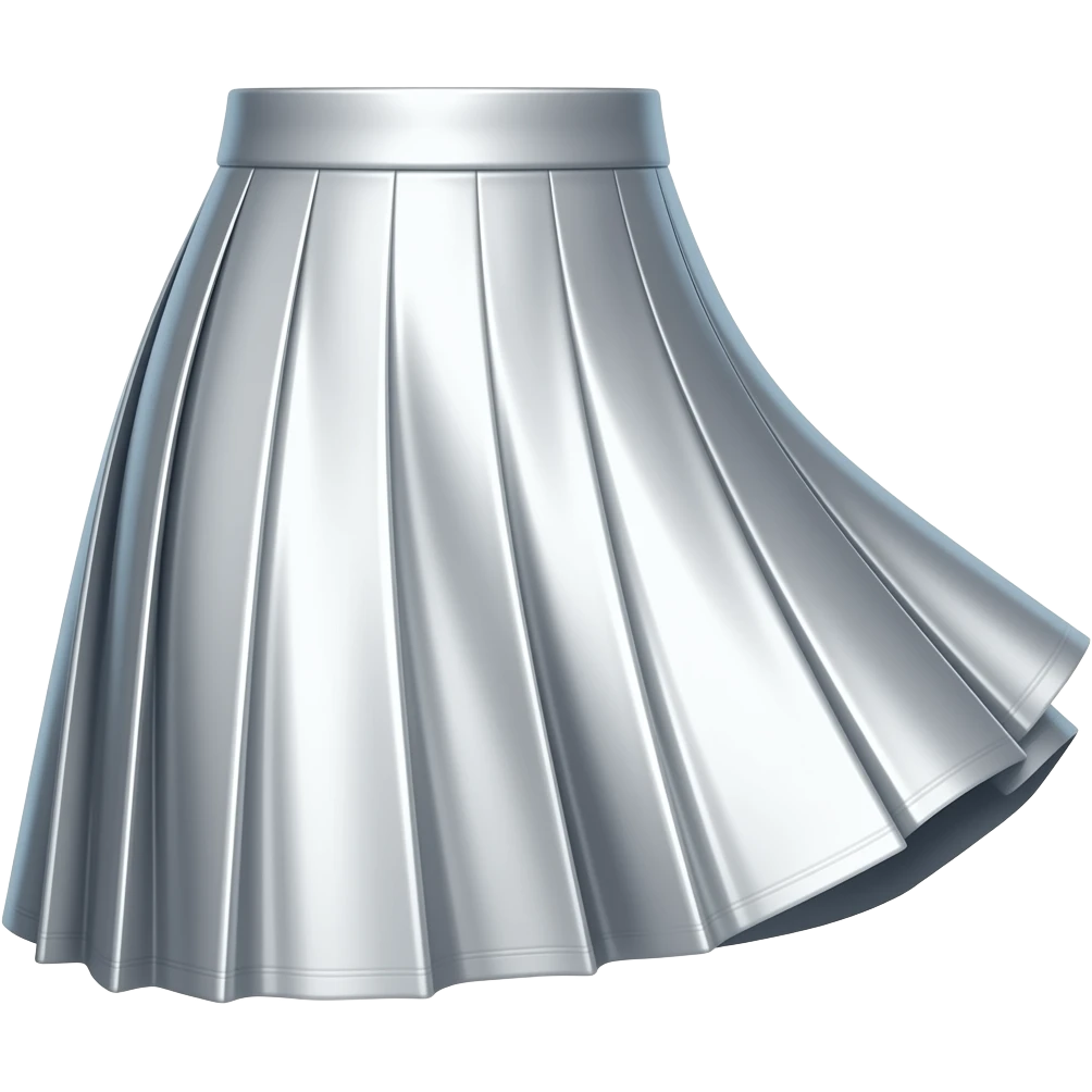 Skirt blowing emoji