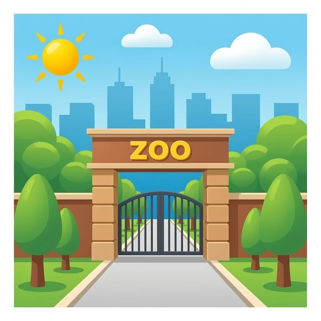 entrada de un zoo emoji
