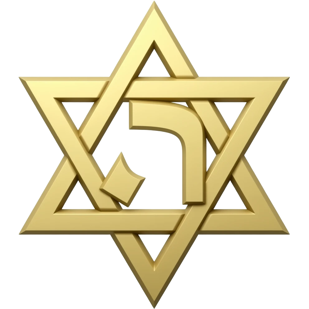 Звезда Давида и символ  ס emoji