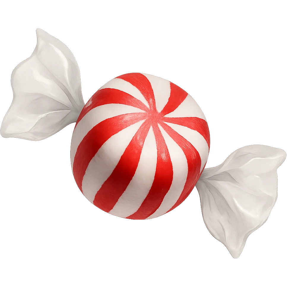 winter candy, remove background emoji