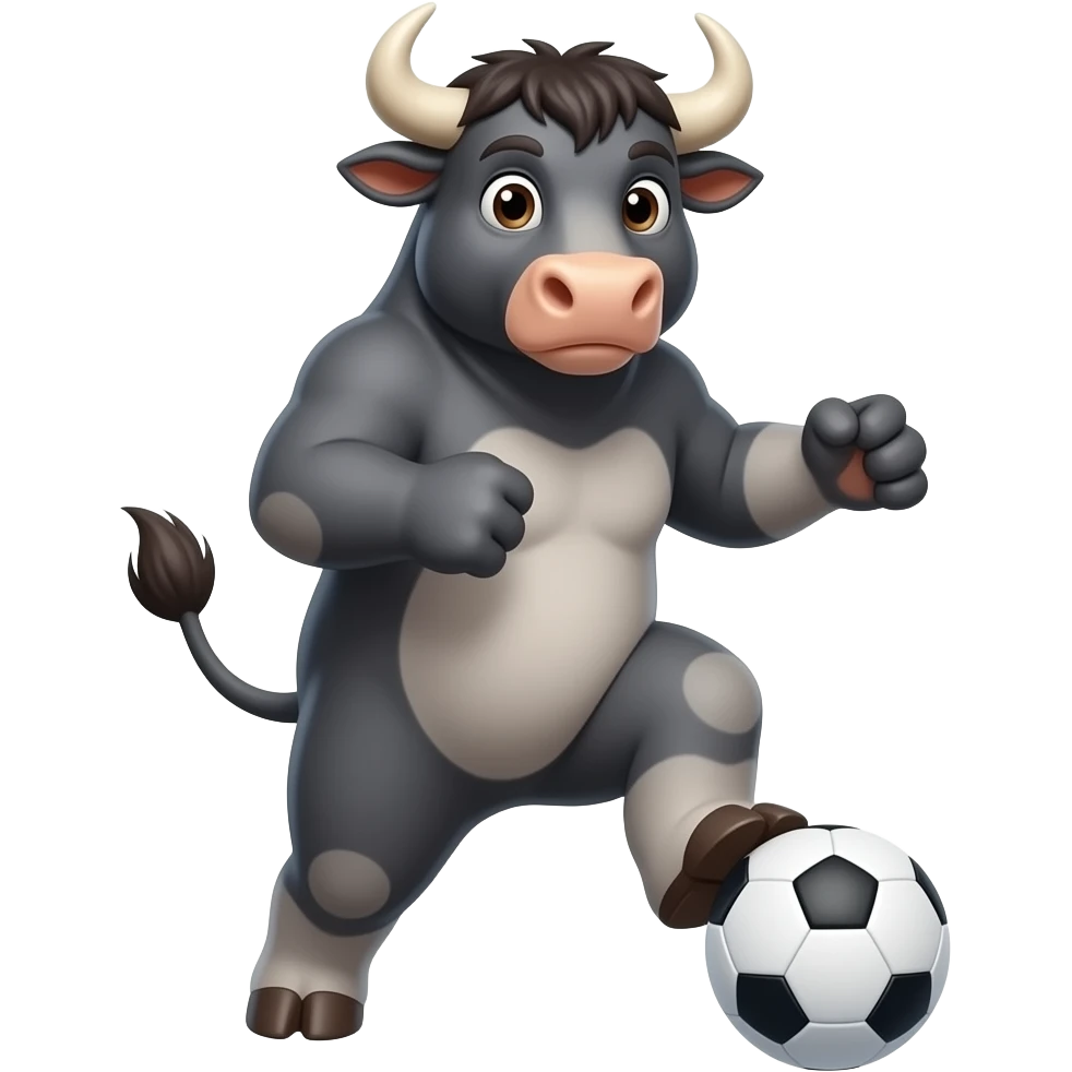 soccer bull play emoji