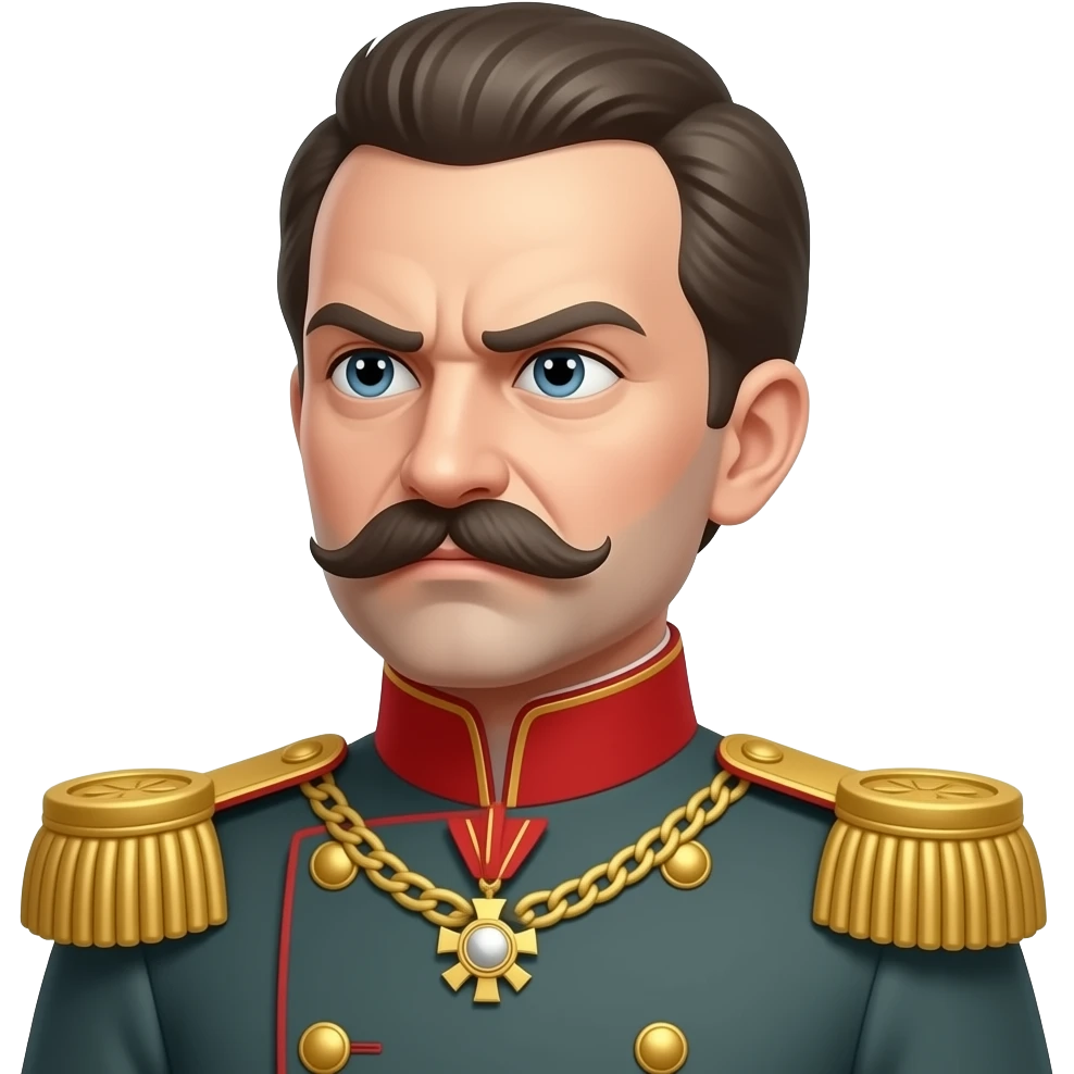 Franz-Joseph-I looking angrily to the side emoji
