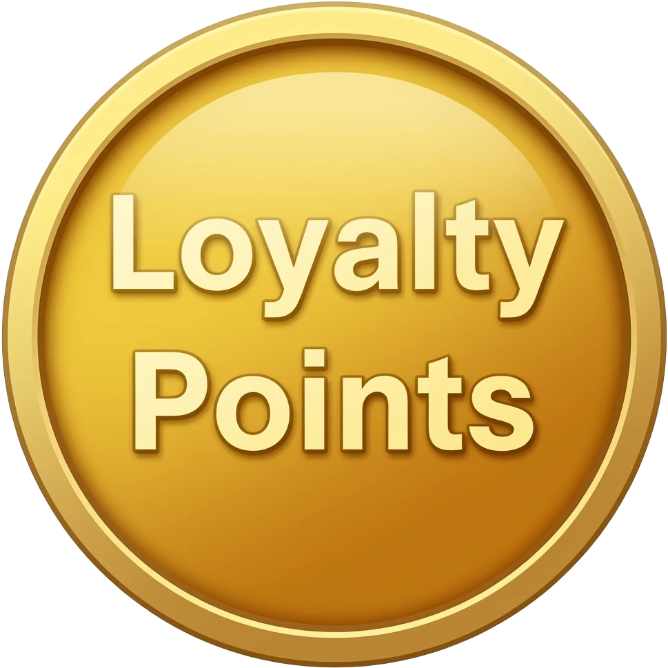 make me a coin that shows loyalty points! GOLD emoji