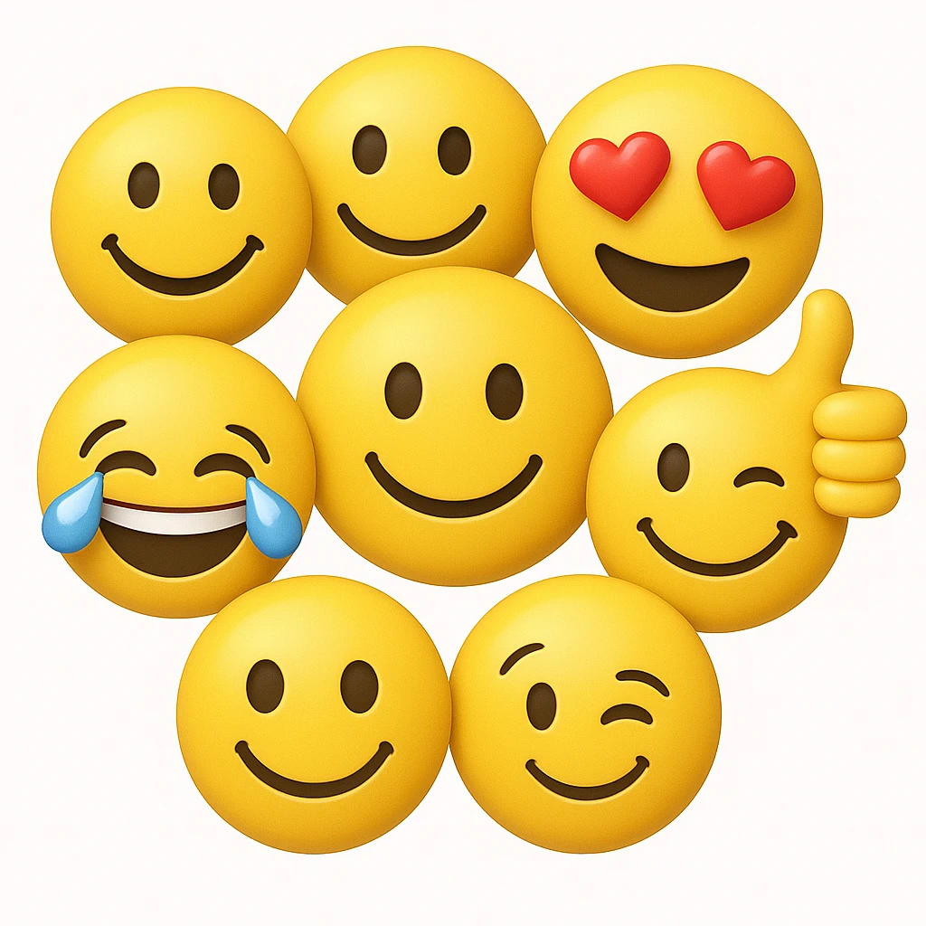 yellow emojis in one pic emoji