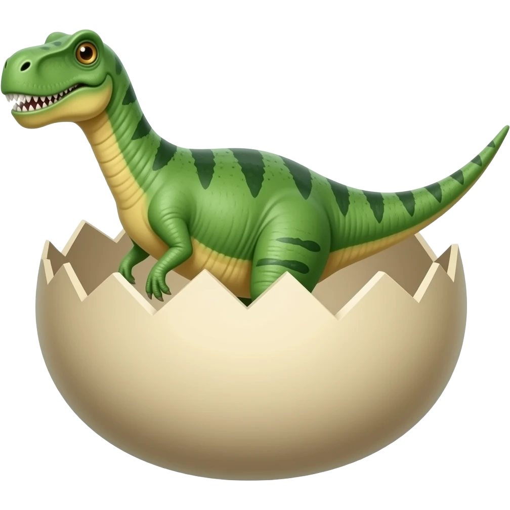 dinosaur in the egg emoji