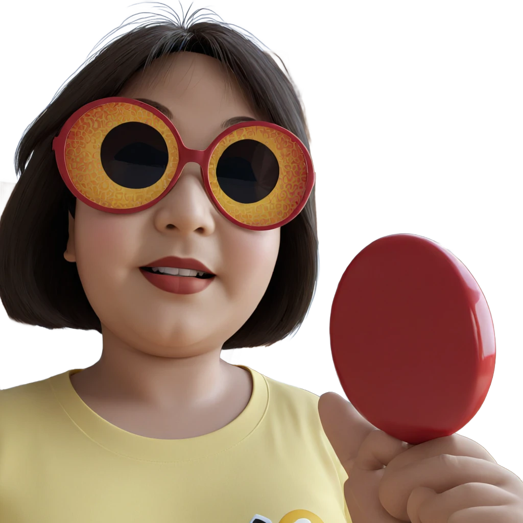 girl in yellow shirt sunglasses emoji