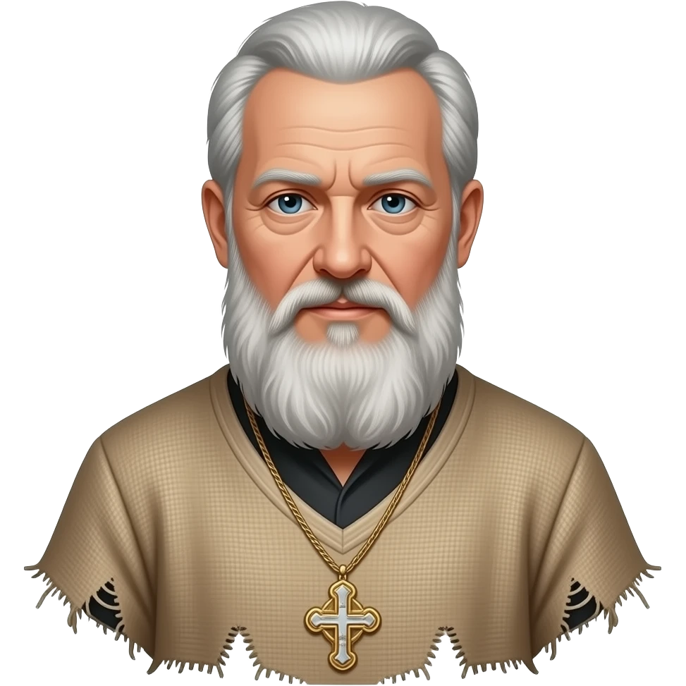Patriarch Kirill in the torn sackcloth clothes emoji