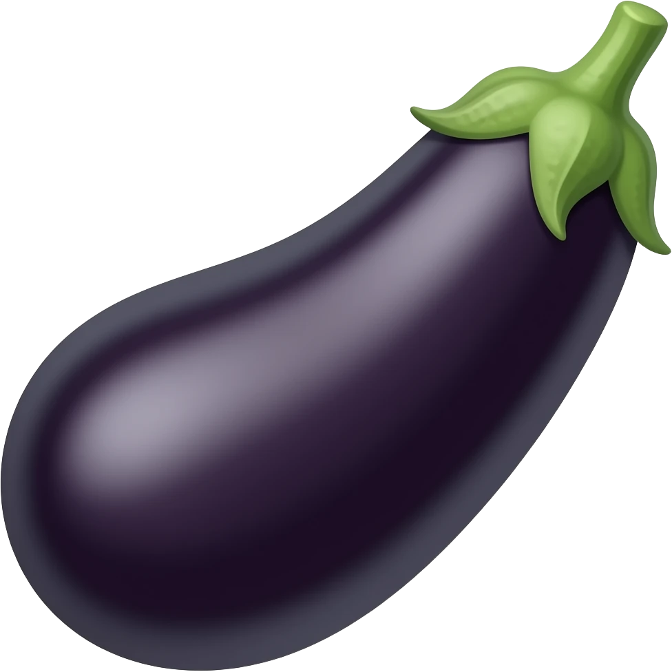 Black eggplant emoji