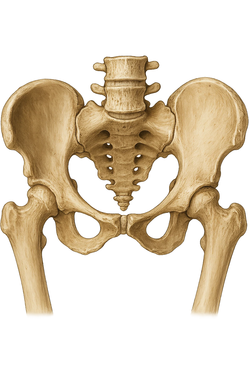 ossa del bacino umano realistico anatomico emoji