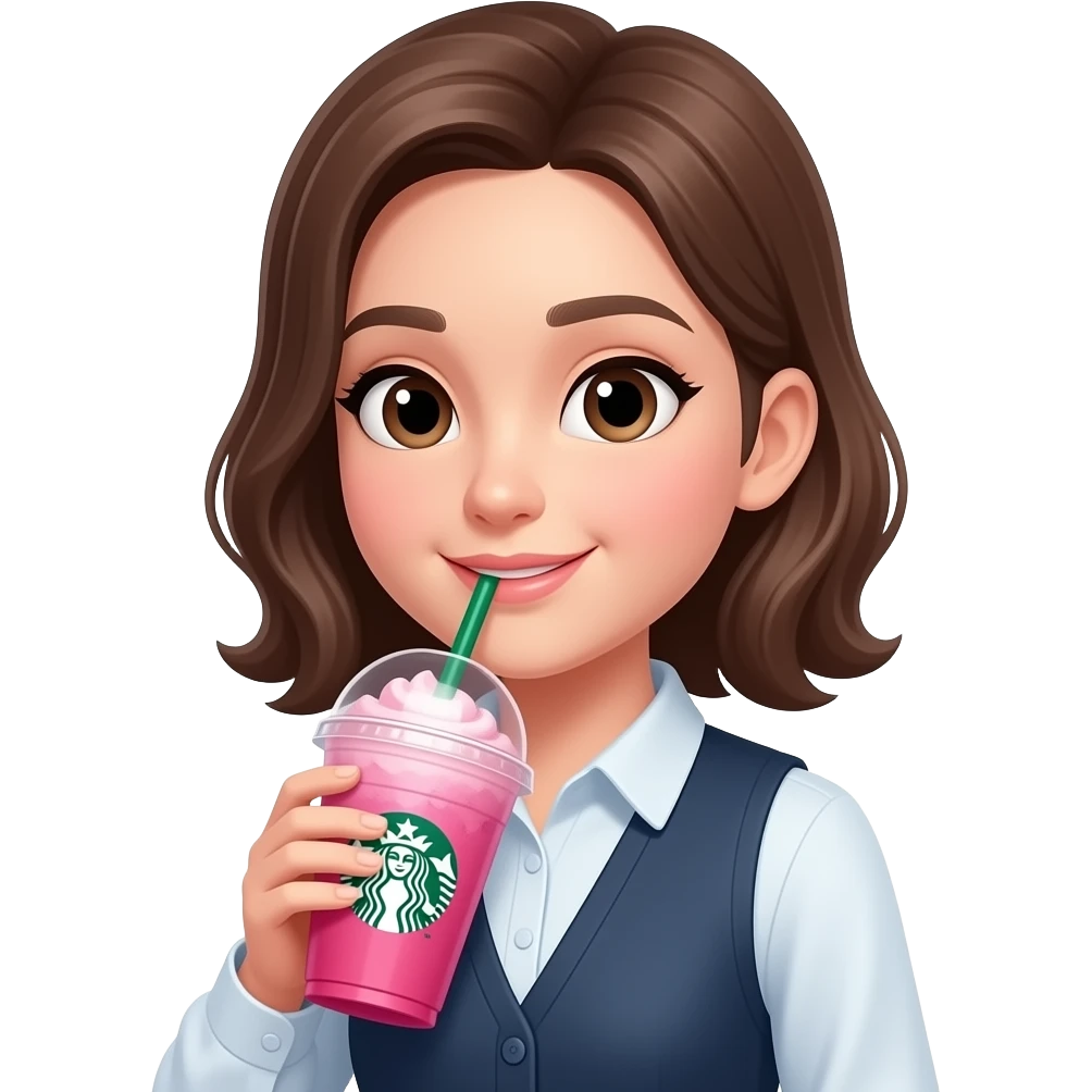 Drink pink Starbucks emoji