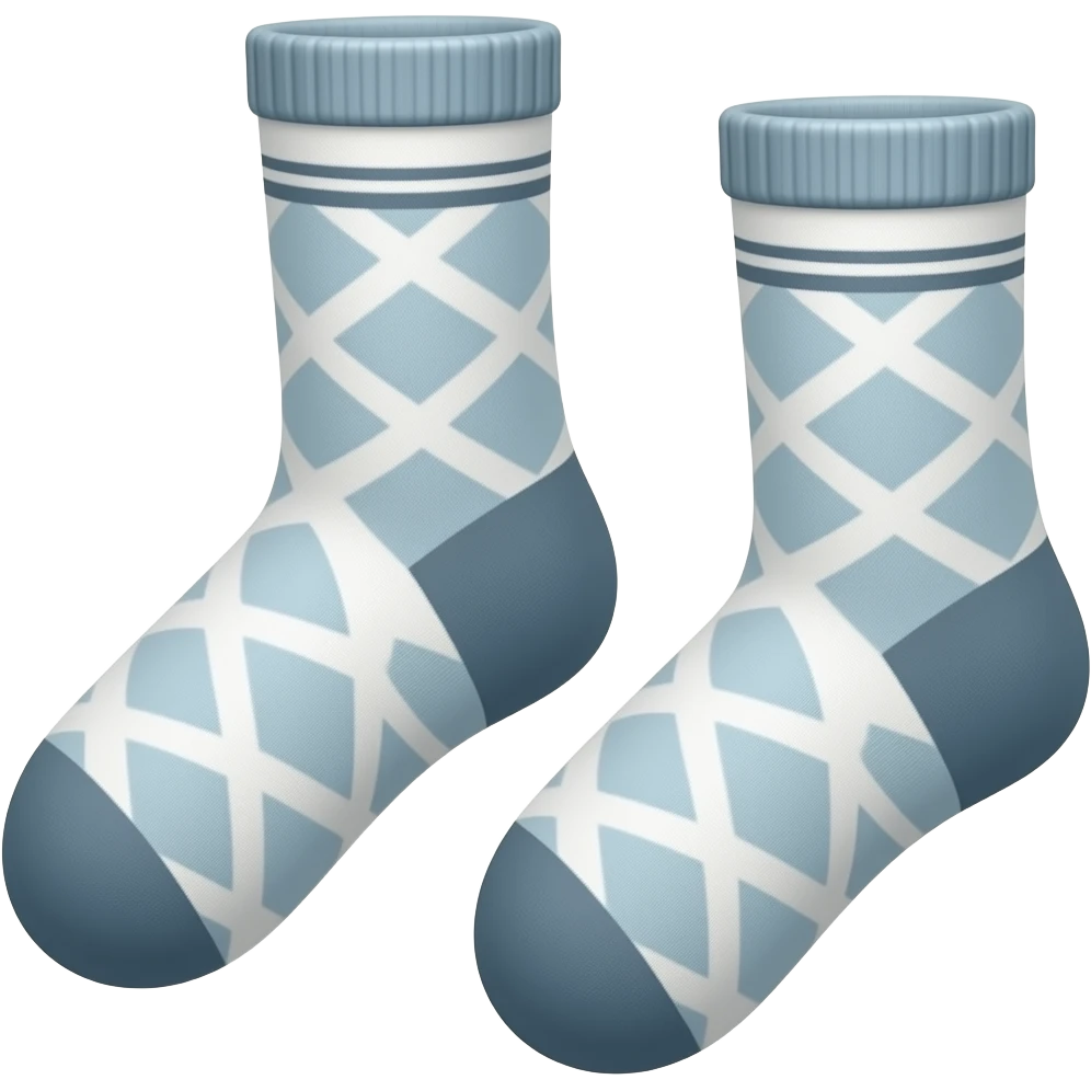 socks same style, same color palette, consistent design, part of an emoji set emoji