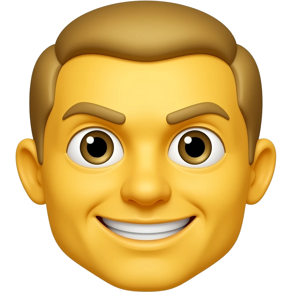 Yellow emoji mischievous emoji