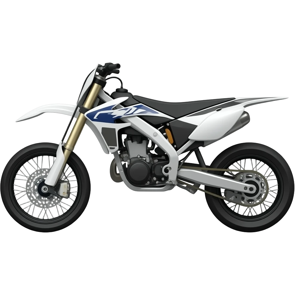 Eine beta rr50 supermoto von der Seite ohne fahrer emoji