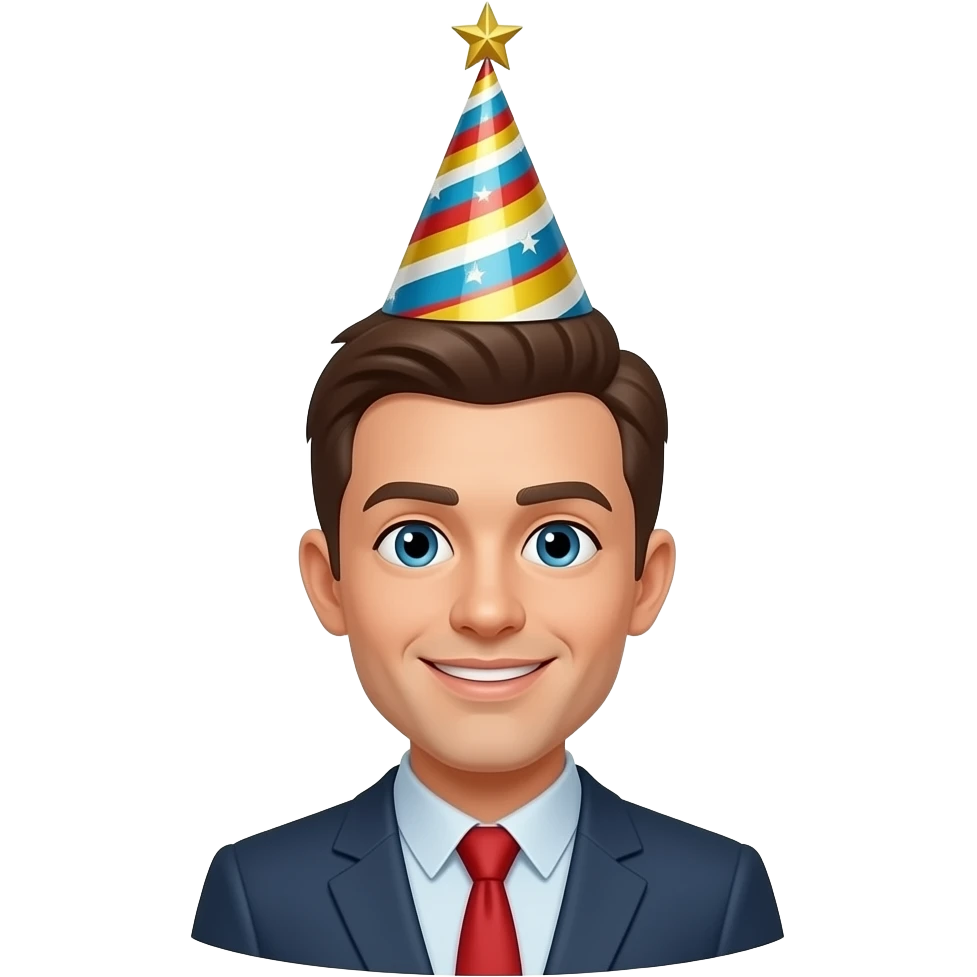 21st birthday hat emoji