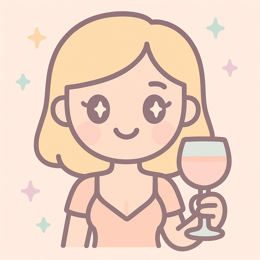 iPhone girl emoji, blond hair, sexy top, holding wine emoji
