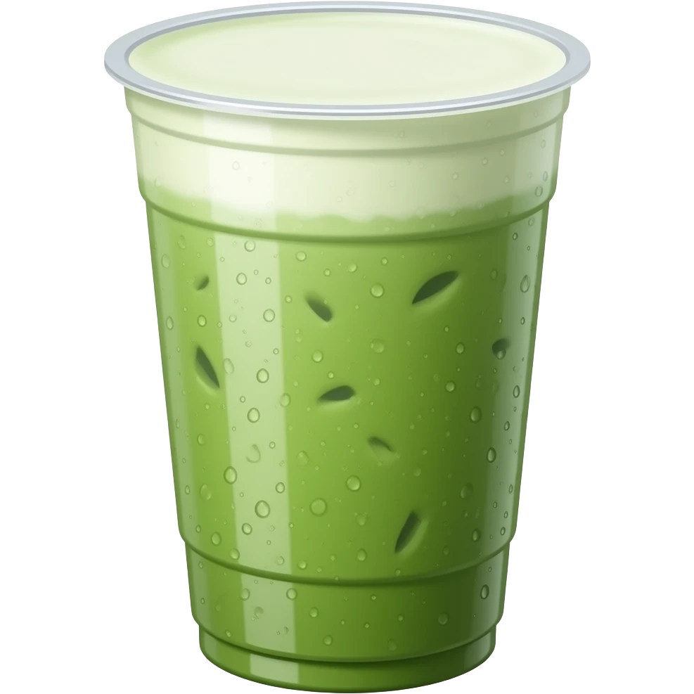 iced matcha latte to go flat lid emoji