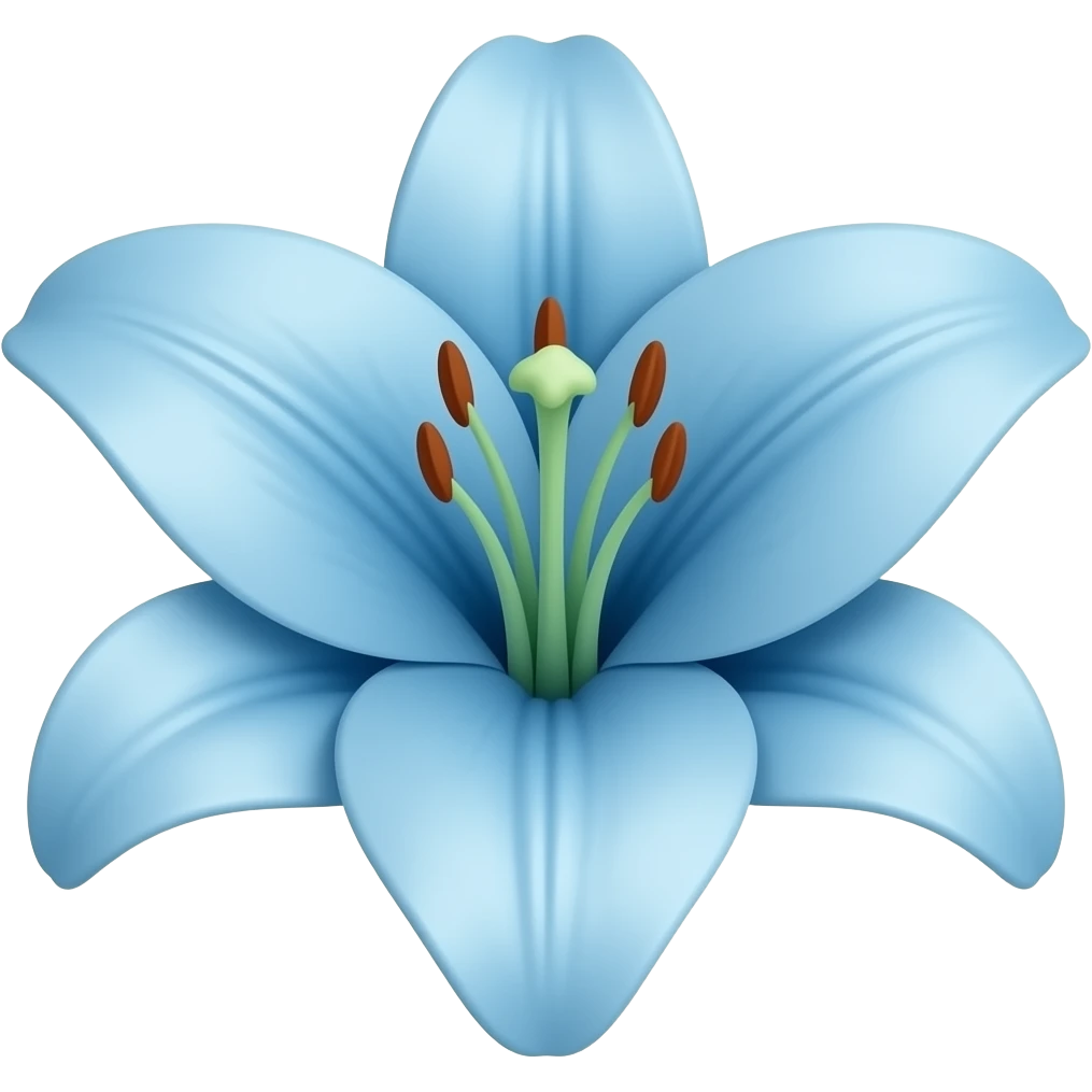blue lily flower from kny emoji emoji