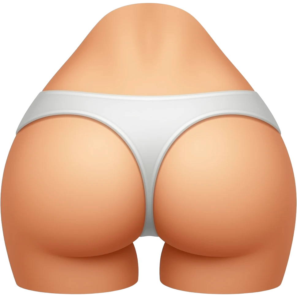 Cake shaped like a woman’s reare emoji