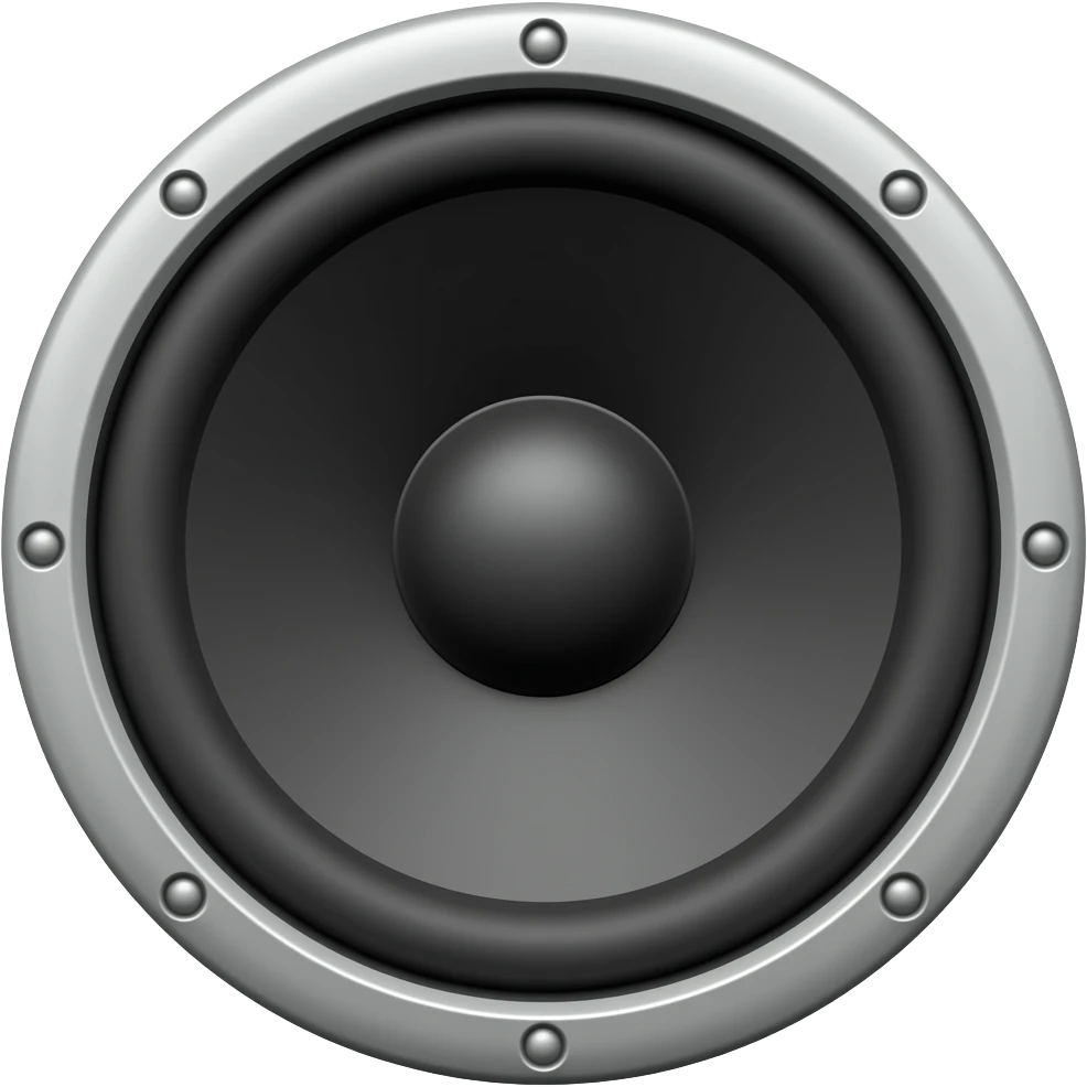 bass speaker shaking to the music emoji