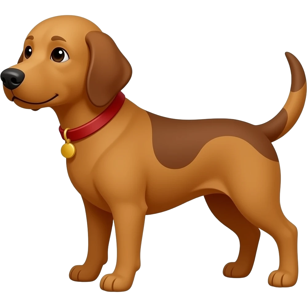 brown dog in hindi style version of guide dog emoji emoji