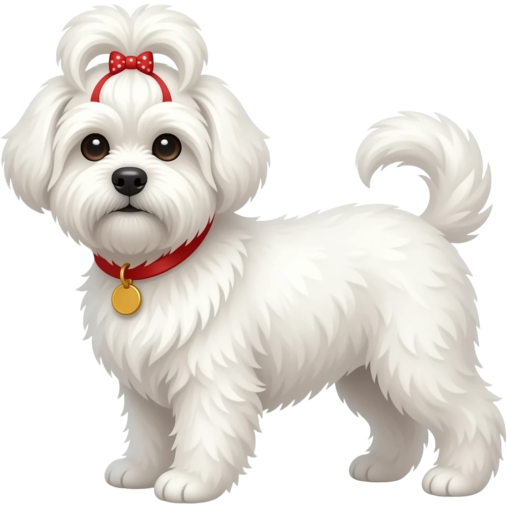 Maltese terrier köpek emoji