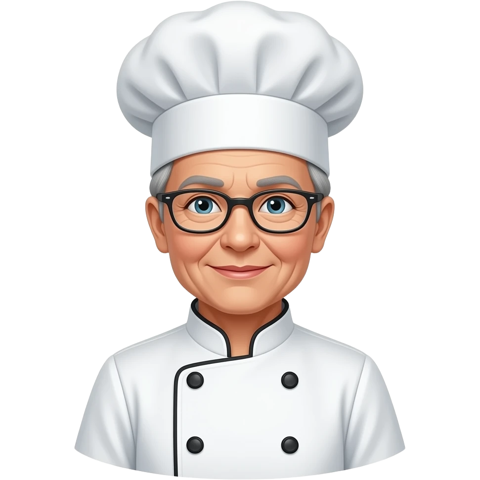 old women chef emoji