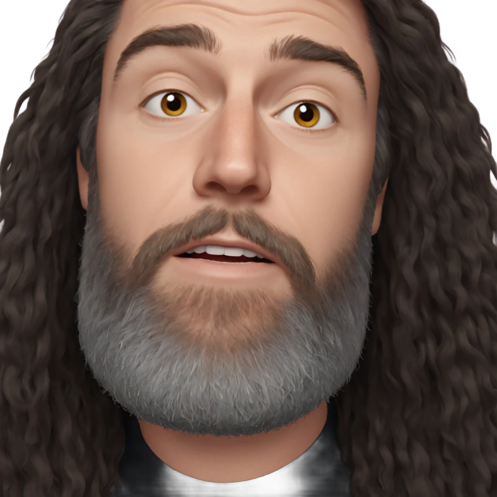 realistic portrait of a male emoji