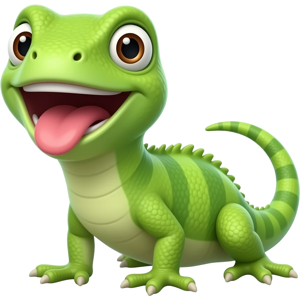 Ящерица смеется emoji