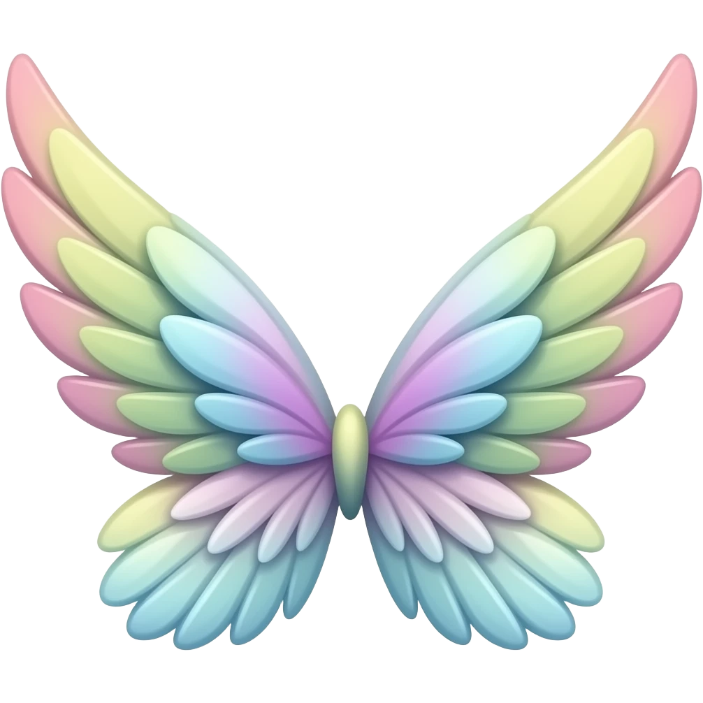 Pastel wings emoji