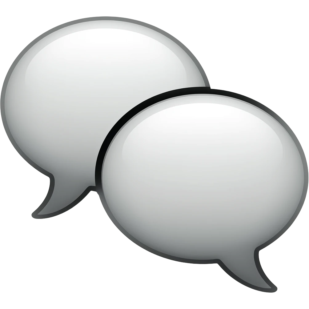 Two speech bubbles emoji