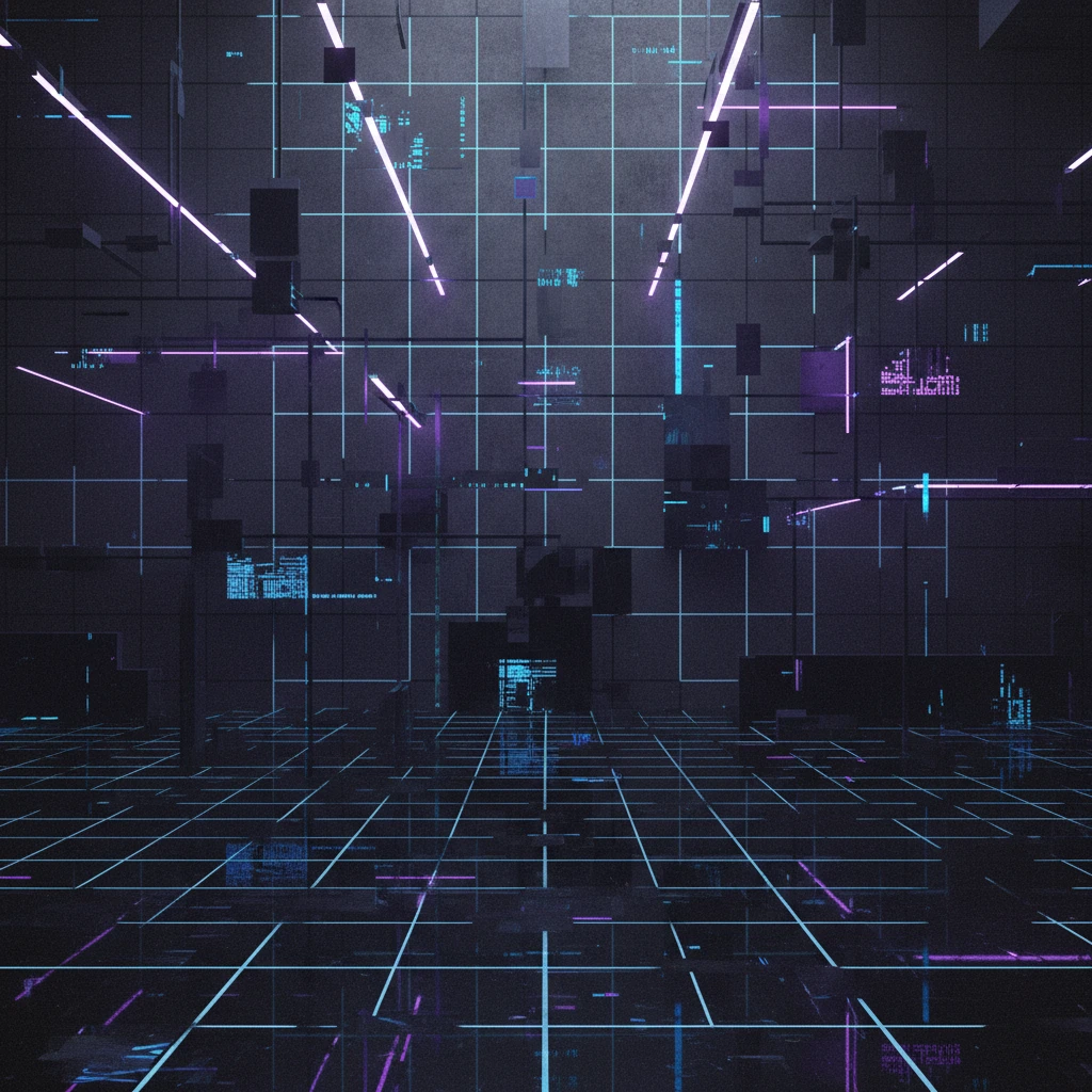 futurepunk cpbergoth brutalist minimalist background, grid rectangles glitchy squares, linear forms, no faces, no organic shapes emoji