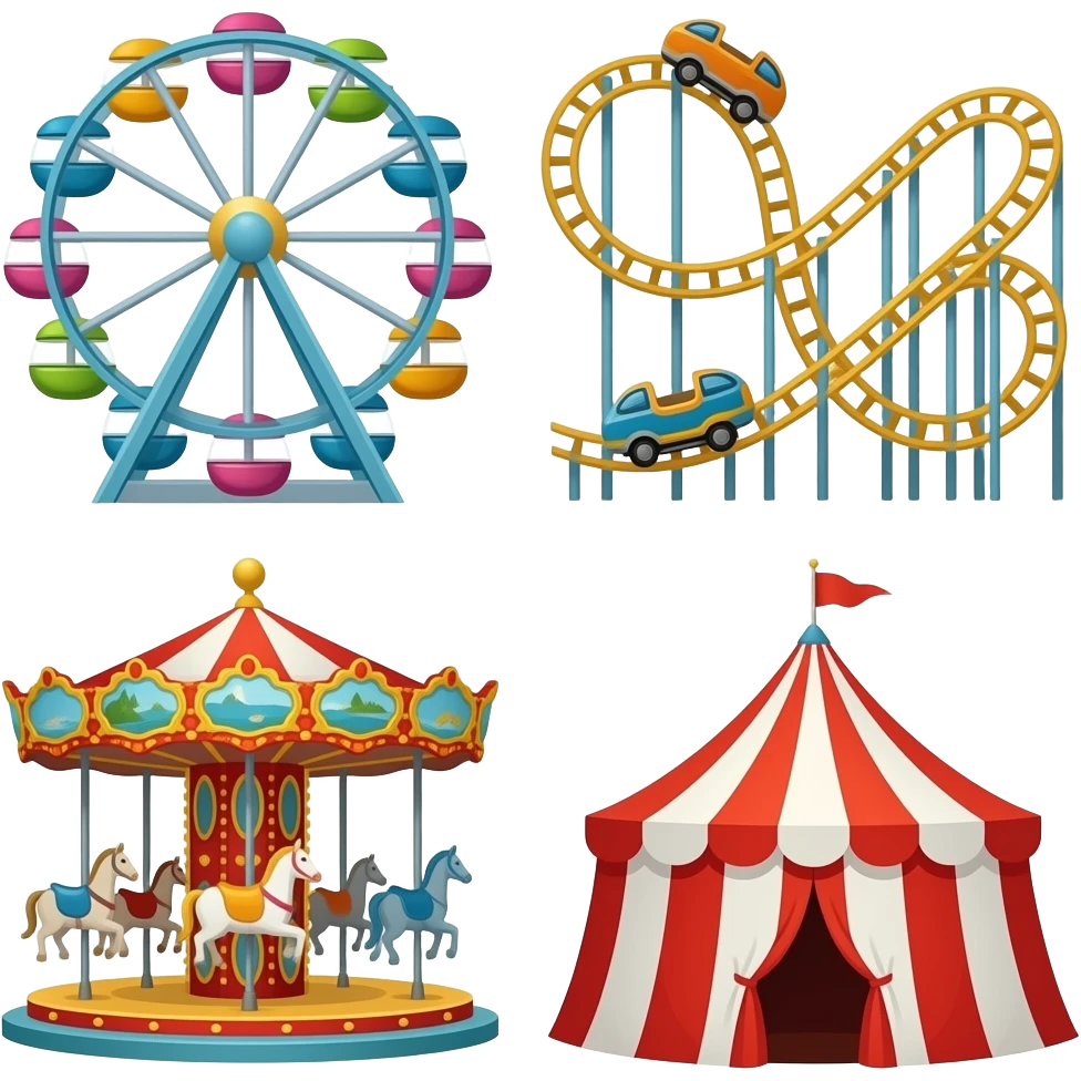 🎠🛝🎡🎢🎪 emoji