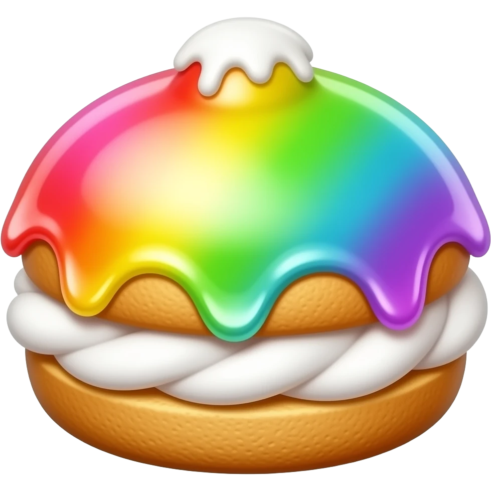pila di bignè colorati emoji