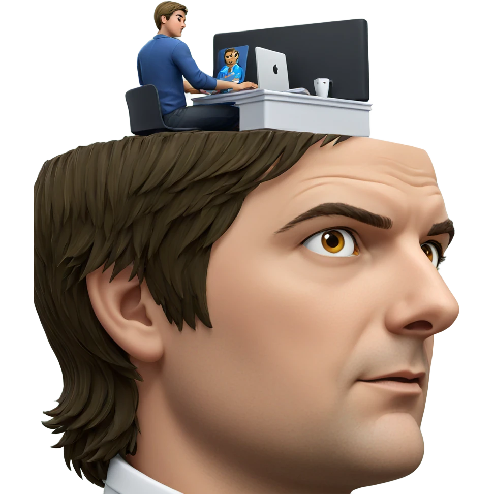 focused boy at computer emoji