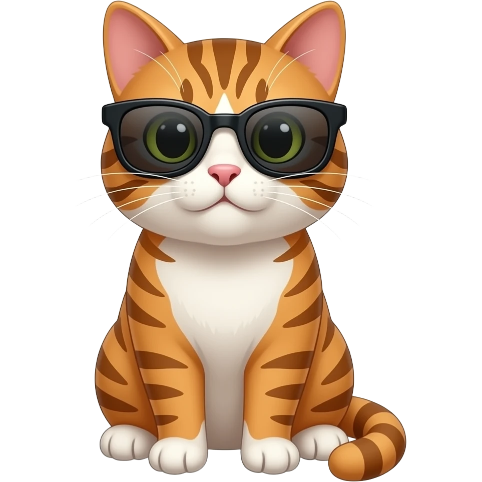 Cat wearing sunglasses emoji