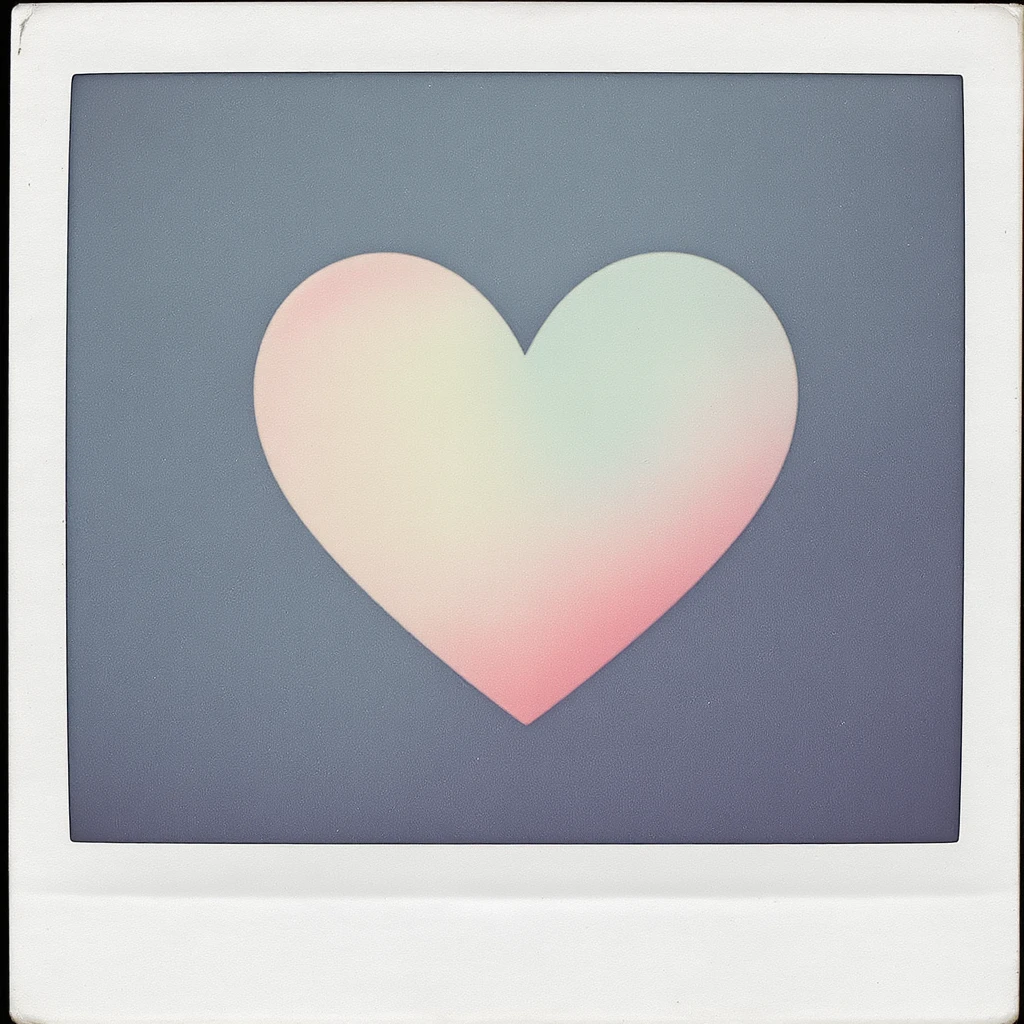 heart with a soft pastel ombre emoji